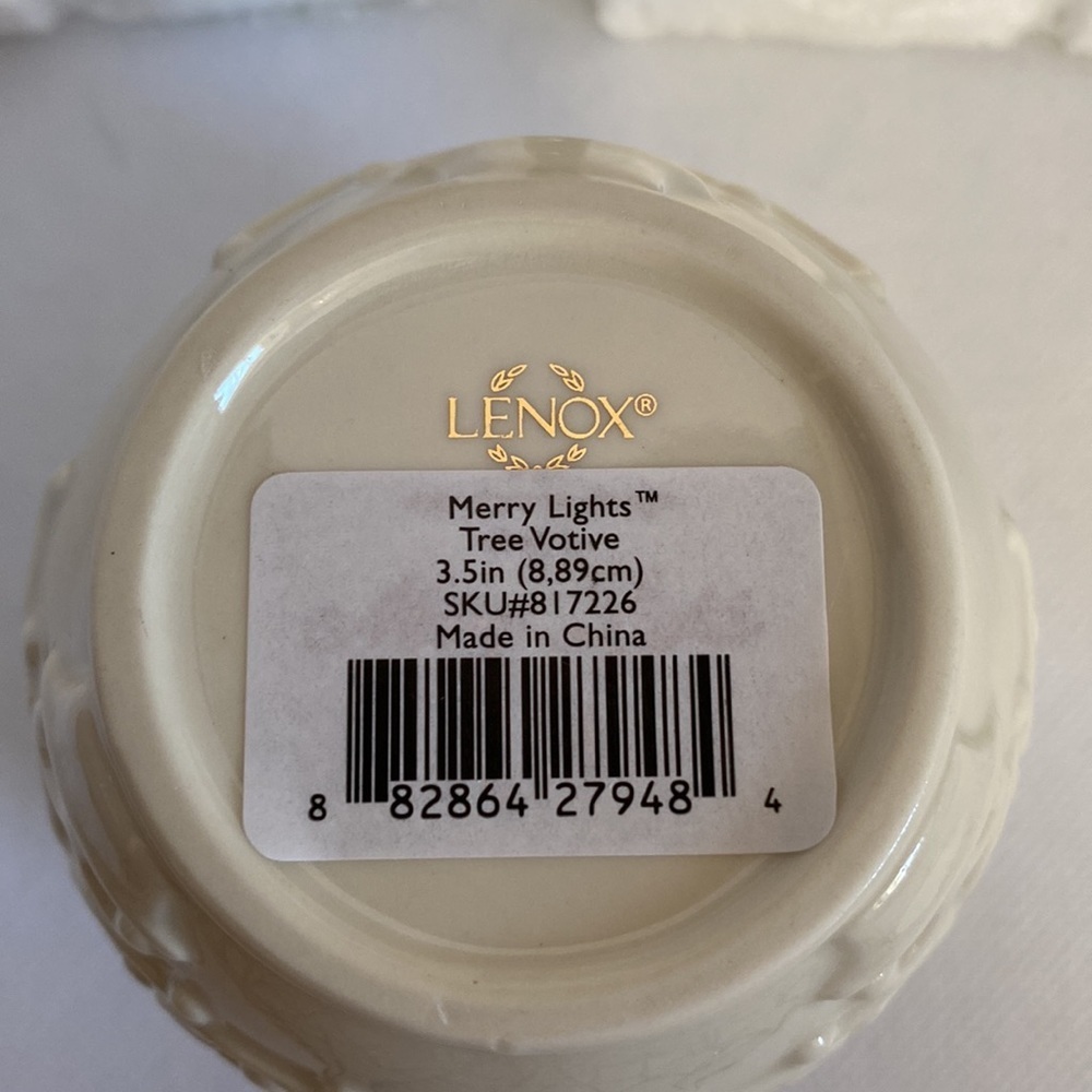 Lenox Merry Lights Tree Votive Tea Light Candle Holder - Picture 8 of 11